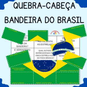 Quebra-cabeça bandeira do Brasil
